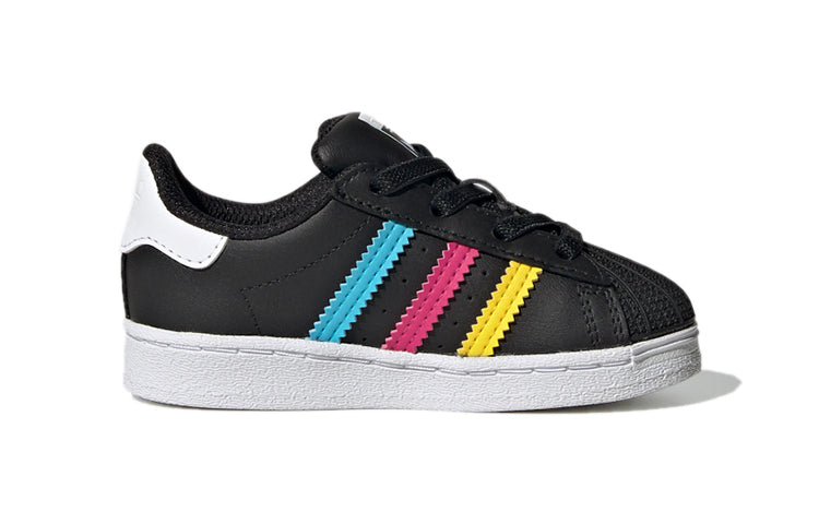 (TD) adidas Superstar 'Colorful Stripes - Core Black' FW5239