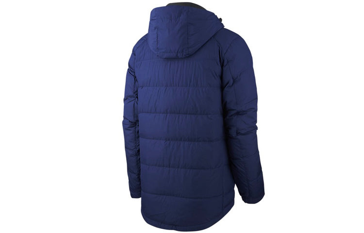 Nike Outdoor Windproof Stay Warm Casual hooded down Jacket Navy Blue Dark blue AJ7947-429