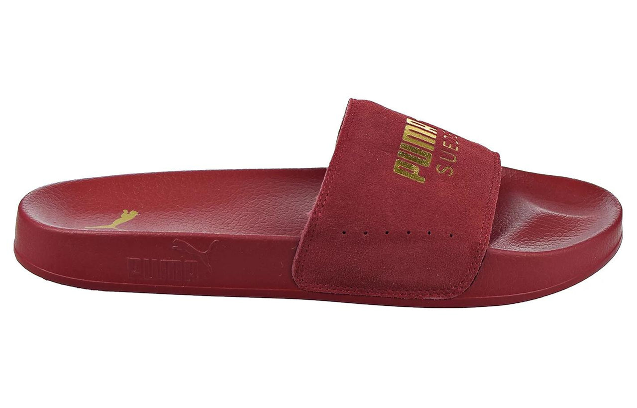 PUMA Leadcat 2.0 Suede Slides 'Red Gold' 398678-04