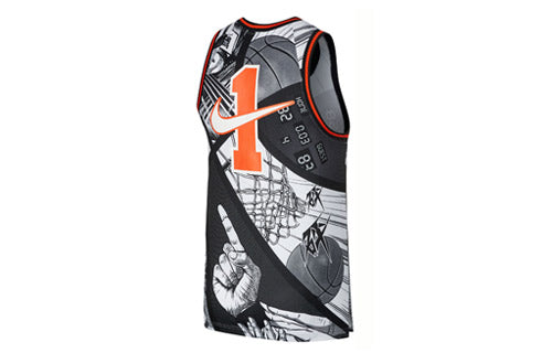 Nike Dri-Fit High School League Comics Basketball Vest Jersey Men's Black CI9081-010