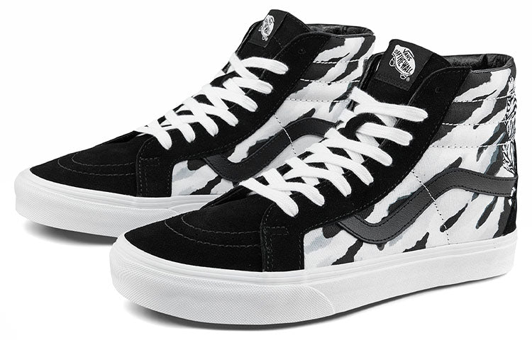 Vans Unisex SK8-Hi Reissue High-Top Sneakers Black/White VN0A2XSBWHT