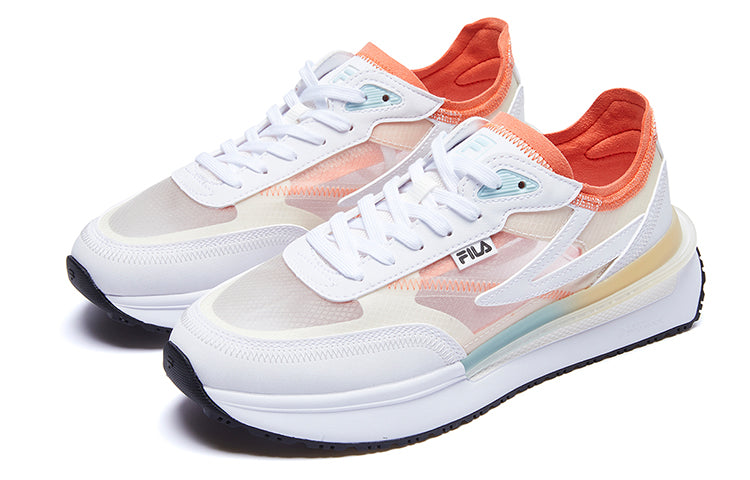 (WMNS) FILA RENNO Classics Sneakers 'White Orange' F12W226122FSA