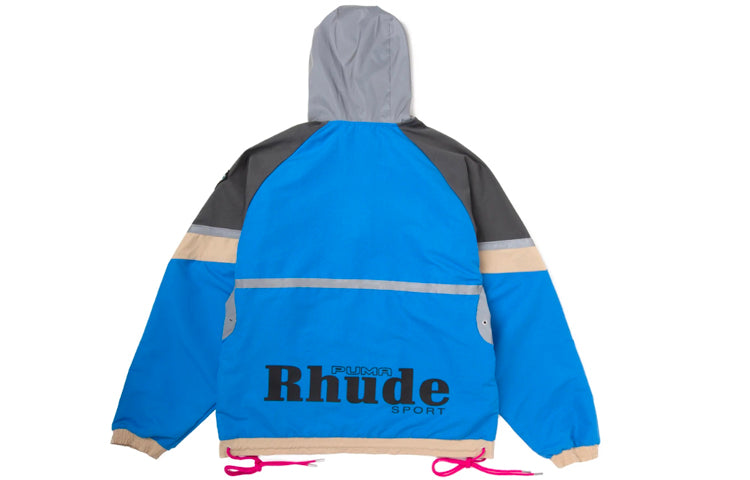 PUMA X Rhude Crossover Hz Jacket Racing Half Zipper Colorblock 596755-41