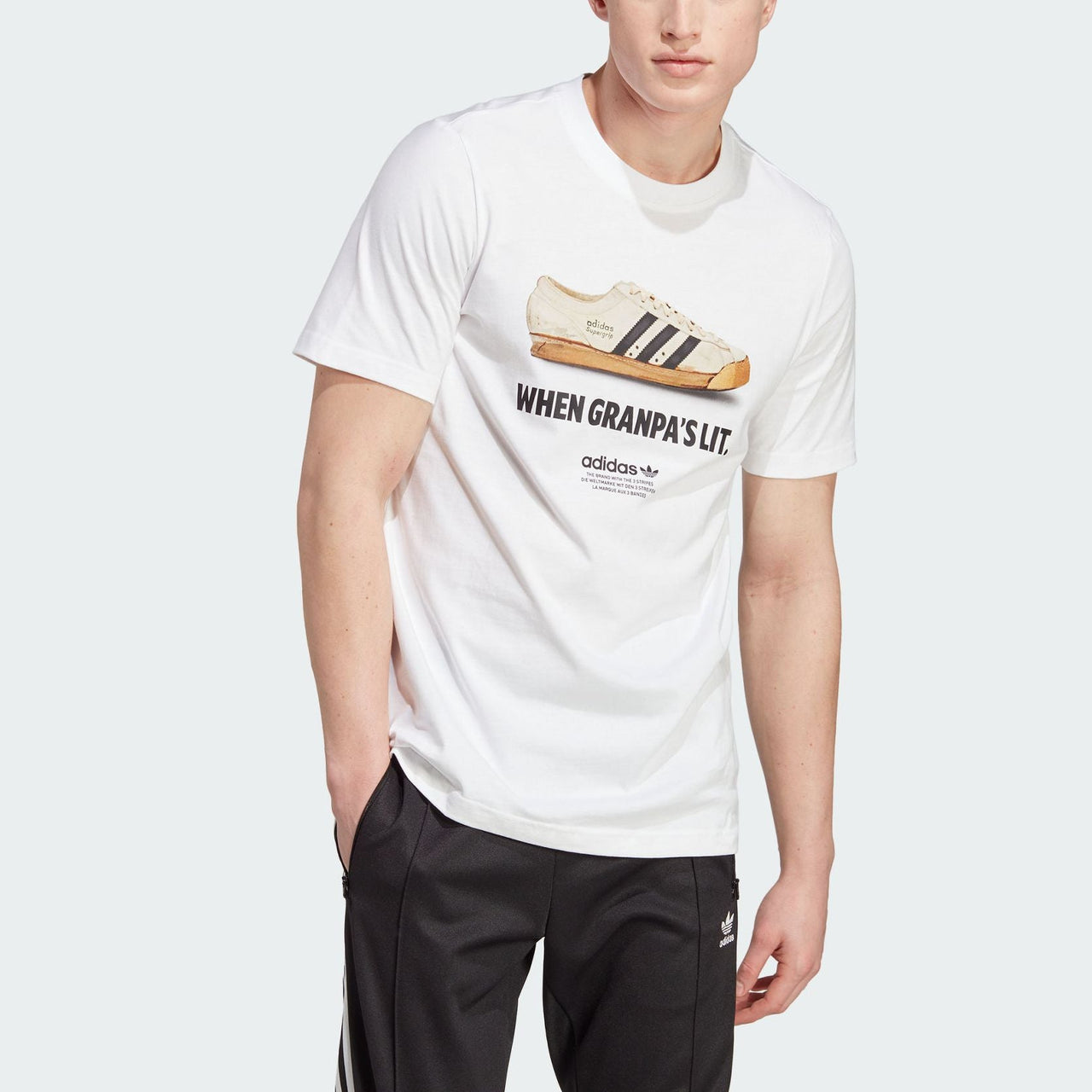 adidas originals Graphics New Age T-shirt 'White' IC8871