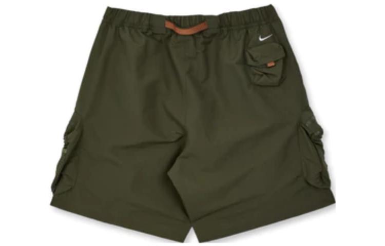 Men's Nike ACG Multiple Pockets Outdoor Cargo Loose Casual Straight Shorts Green DN3945-325