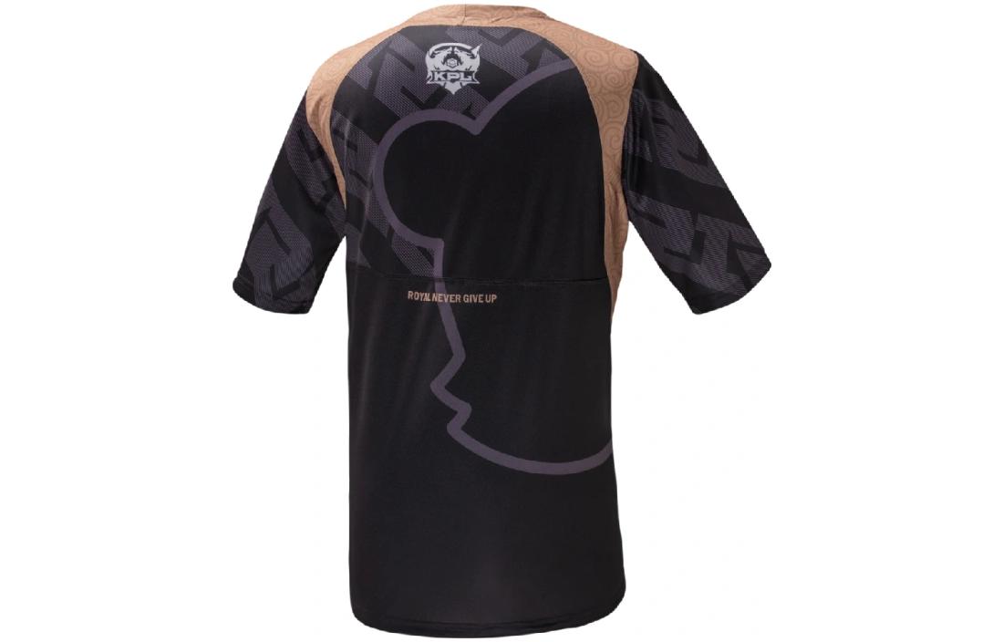 PUMA RNGM T-Shirt 'Black Grey White Gold' 605761-10