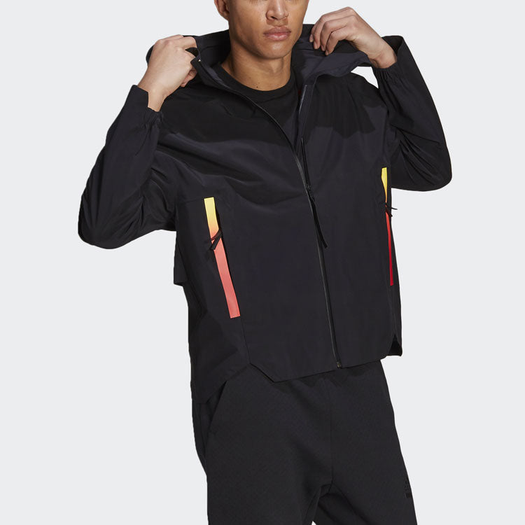 adidas Myshelter RR Outdoor Sports Hooded Jacket Black GT0352