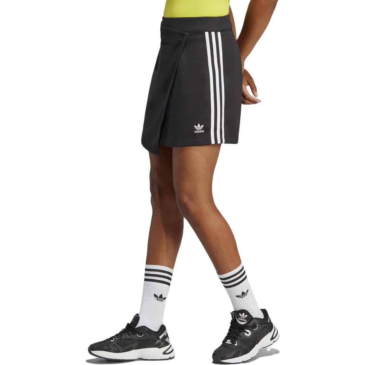(WMNS) adidas Adicolor Classics 3-Stripes Short Wrapping Skirt 'Black White' IC5475