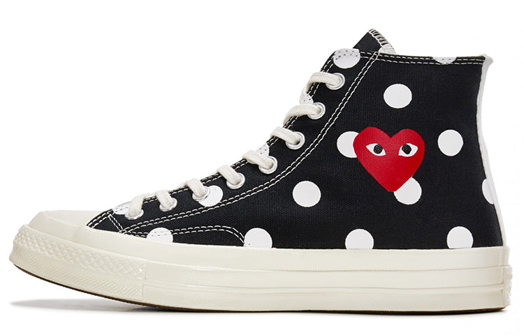 Converse x COMME des GARCONS PLAY Chuck 70 Hi 'Black Polka Dot' 157250C