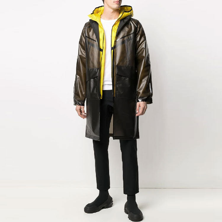Men's Nike Sportswear Tech Detachable Hooded With Down Feather Jacket Black CU3770-010