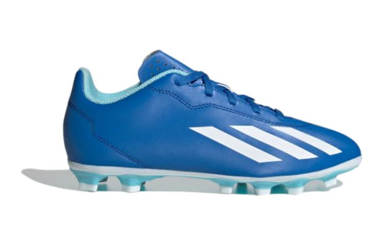 (GS) adidas X Crazyfast.4 Flexible Ground Soccer Cleats 'Blue' IE1587