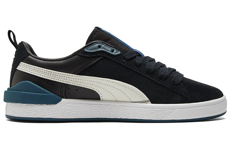 PUMA Unisex Suede Bloc Sneakers Black 384187-01