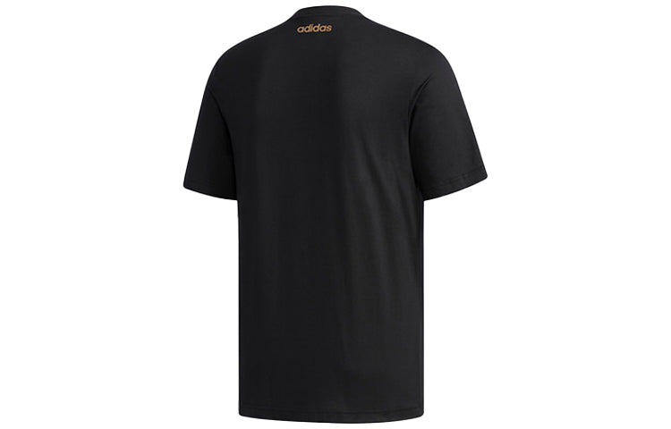 adidas M Ess Br Tee Sports Stylish Round Neck Short Sleeve Black FM3441