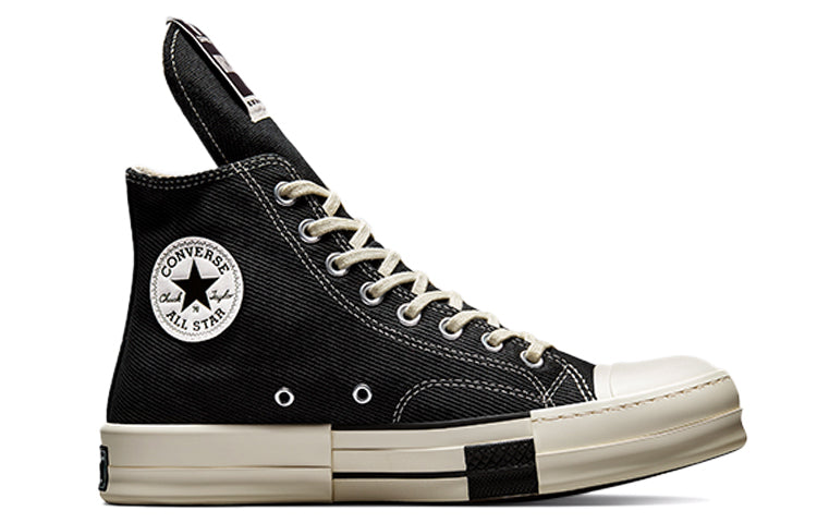 Converse Rick Owens x DRKSHDW DRKSTAR Chuck 70 High 'Black' A00130C