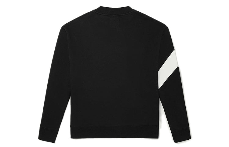 Vans Logo Printing Casual Sports Pullover Couple Style Black VN0A54NCBLK
