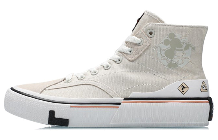 (WMNS) Li-Ning Canvas Hi Shoes 'Beige White' AECR008-2