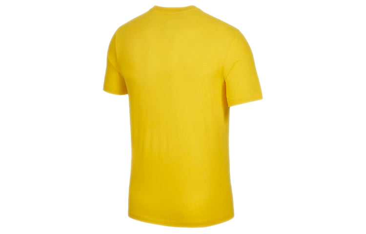 Nike Dri-FIT NBA Los Angeles Lakers Sports Round Neck Printing Short Sleeve Amarillo Yellow DH0637-728
