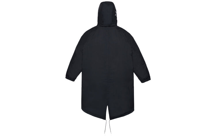 Converse Down Long Trench Coat 'Black' 10019985-A01
