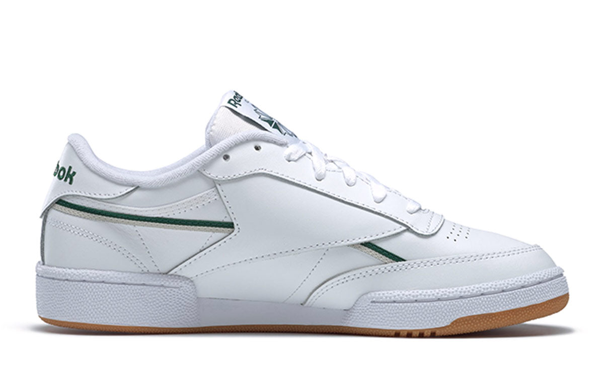 Reebok Club C 85 White Green Skate Shoes Unisex 'White Green' FW4294
