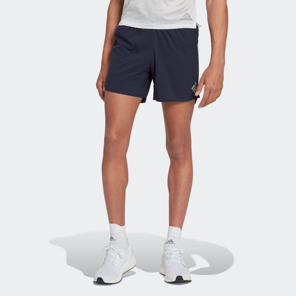 Men's adidas Adizero Sports Running Breathable Shorts Legend Dark HF8774