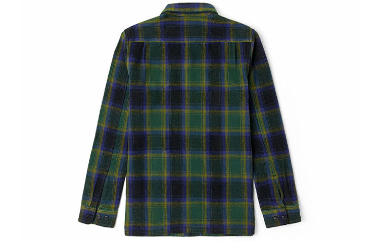 Men's Vans Plaid Casual Long Sleeves Shirt Green VN0A5KLYZ17