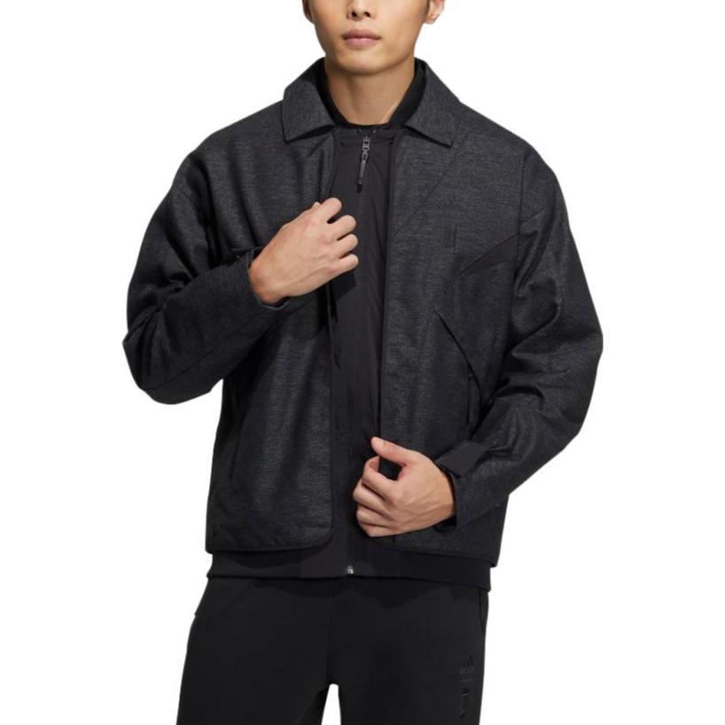 adidas Wuji sports casual stitching windproof jacket 'Black' HY5843