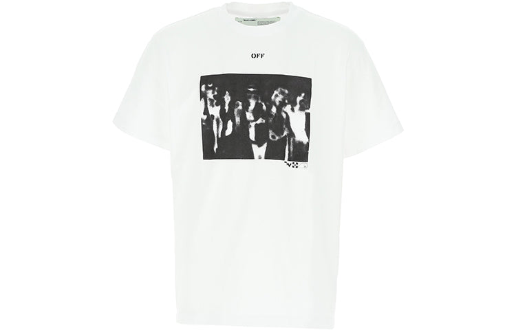 Off-White Spray Painting Arrows Sketch Short Sleeve Oversize 'White Black' OMAA038R201850150110