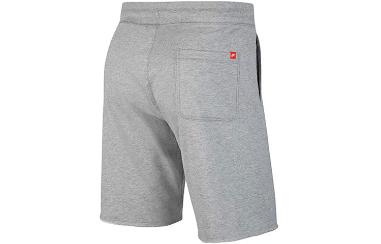 Nike Large Logo Printing Drawstring Sports Shorts Gray AT5268-063