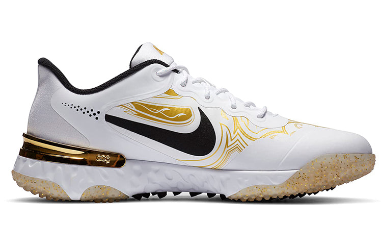 Nike Alpha Huarache Elite 3 Turf Premium 'White Metallic Vivid Gold'' CV3561-101