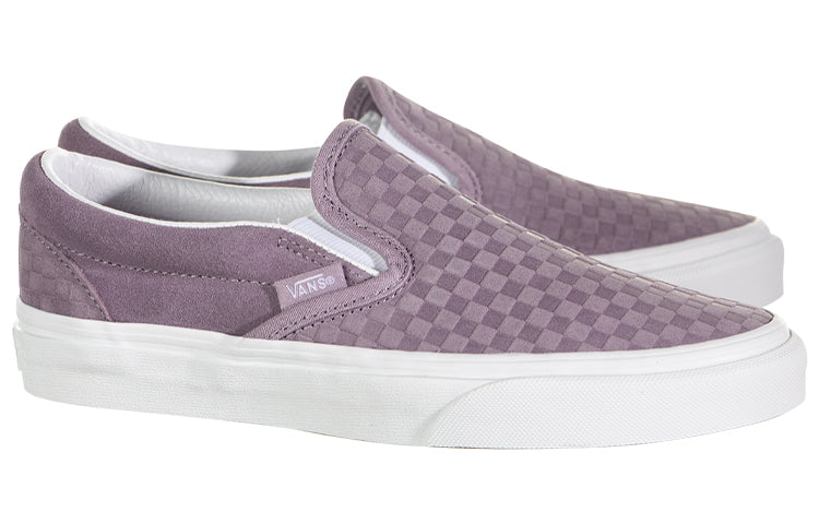 Vans Classic Slip-On Stylish Wear-Resistant Breathable Low Top Casual Skate Shoes Unisex Purple VN0A4BV31HG