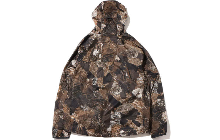 Men's Nike SS22 ACG Rock Full Print Casual Hooded Jacket Rock Gray DV6648-004