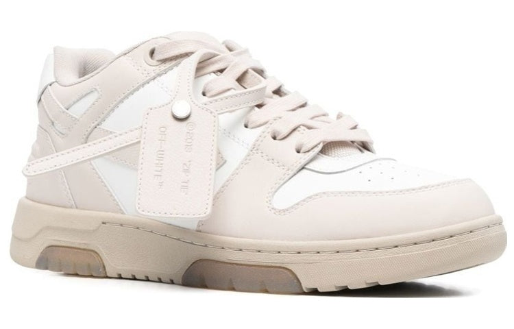 Off-White Out Of Office Low-Top Sneakers 'Beige White' OMIA189C99LEA0016101