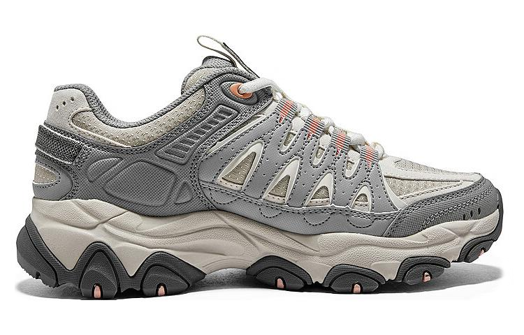 (WMNS) Skechers DLites Training Shoes 'Grey Beige Orange' 180172-NTGY