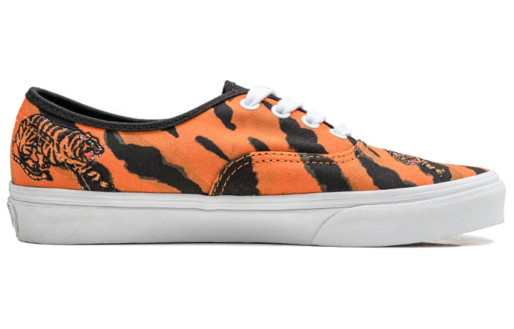 Vans Unisex Authentic Low-Top Sneakers Black/Orange VN0A5KRDORA