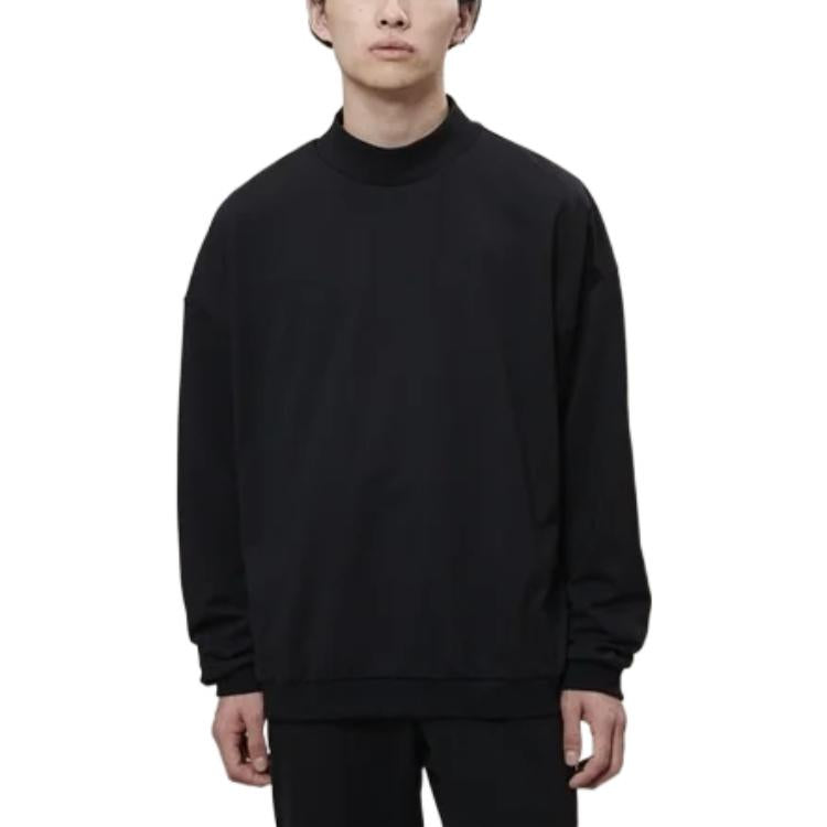 New Balance MET24 Mock Neck Sweat 'Black' AMT25003-BK