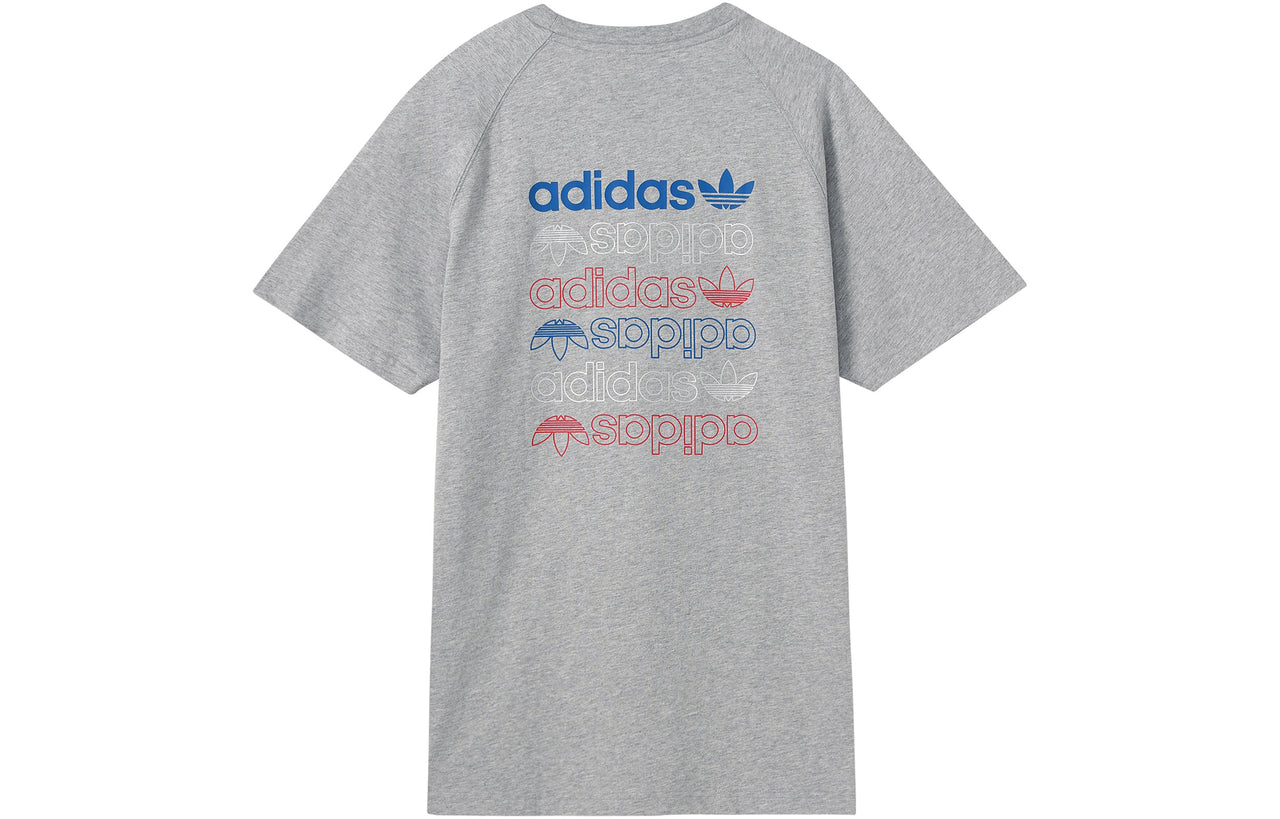 adidas originals Trefoil Tee Ref/Met For Men Grey FS7345