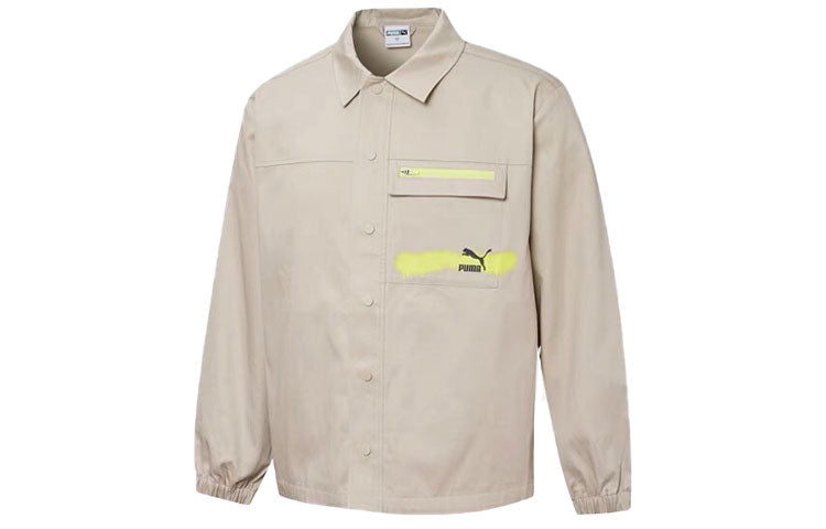 PUMA Logo Printing Loose Woven lapel Jacket 536089-64
