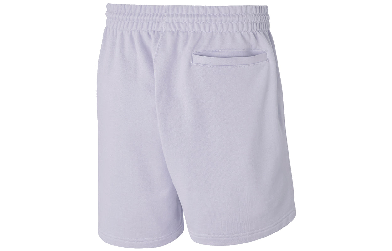 adidas originals C Short Ft Solid Color Drawstring Sports Shorts Purple HF6356