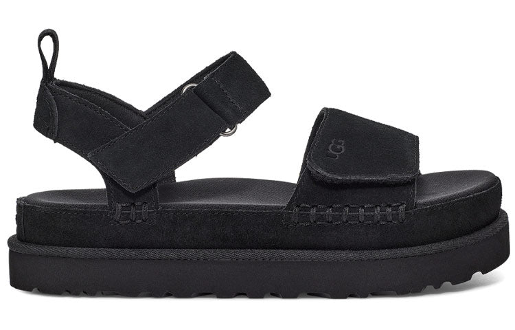 (WMNS) UGG Goldenstar Sandals Black 1117954-BLKS