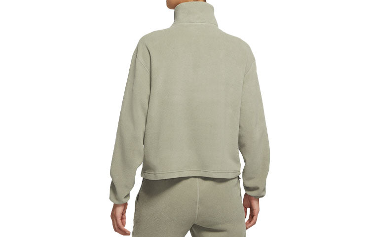 (WMNS) Nike Casual Zipper Stand Collar Sports Hoodie Jacket Green DB1154-320