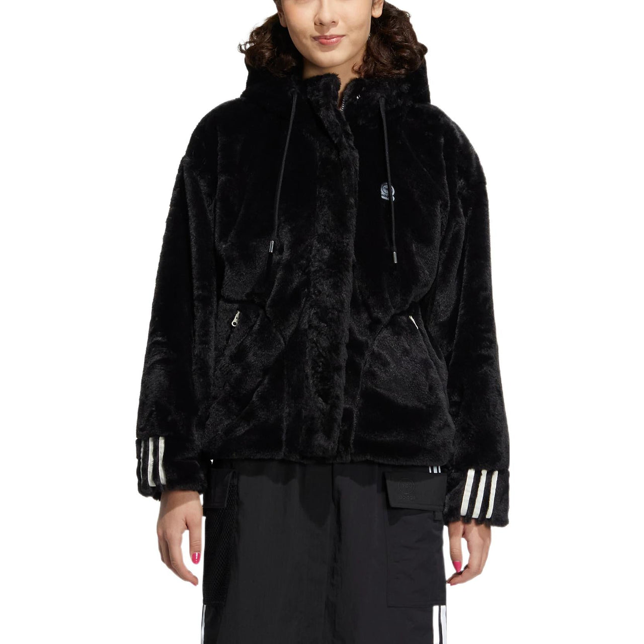 (WMNS) adidas Neo Winter Fur 'Black' HZ2432