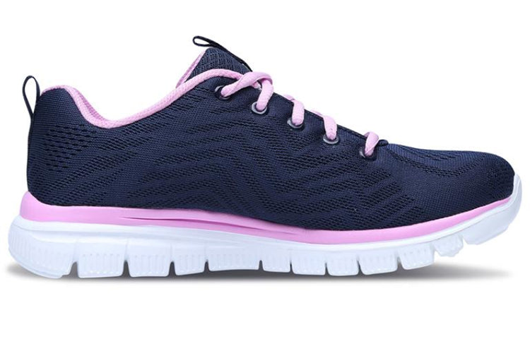 (WMNS) Skechers Graceful Get Connected Running Shoes Blue/Pink/White 12615-NVPK