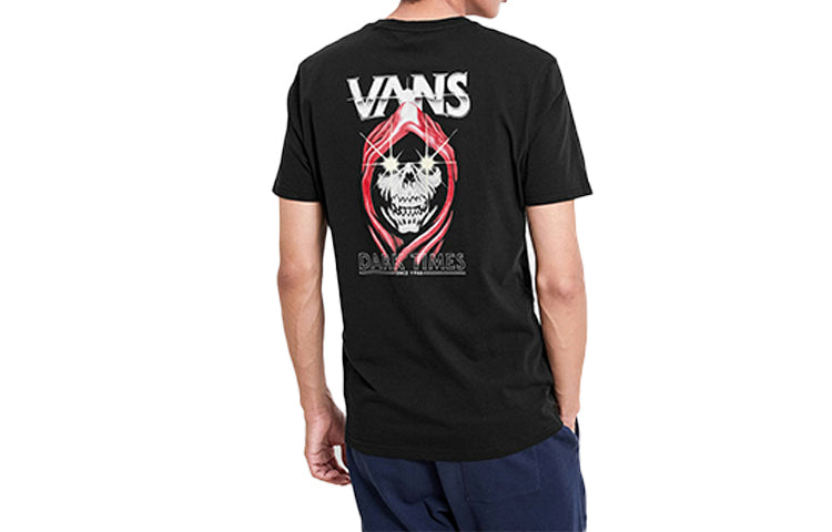 Men's Vans Skeleton Printing Short Sleeve Black VN0A4MLVBLK