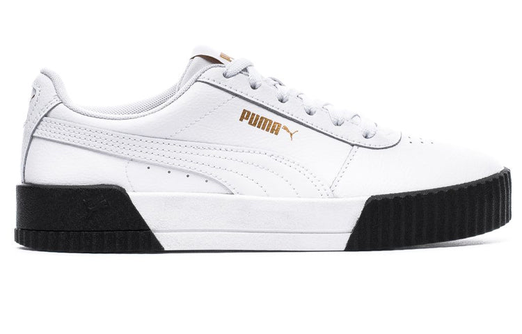 (WMNS) PUMA Carina Leather 'White Black' 370325-15