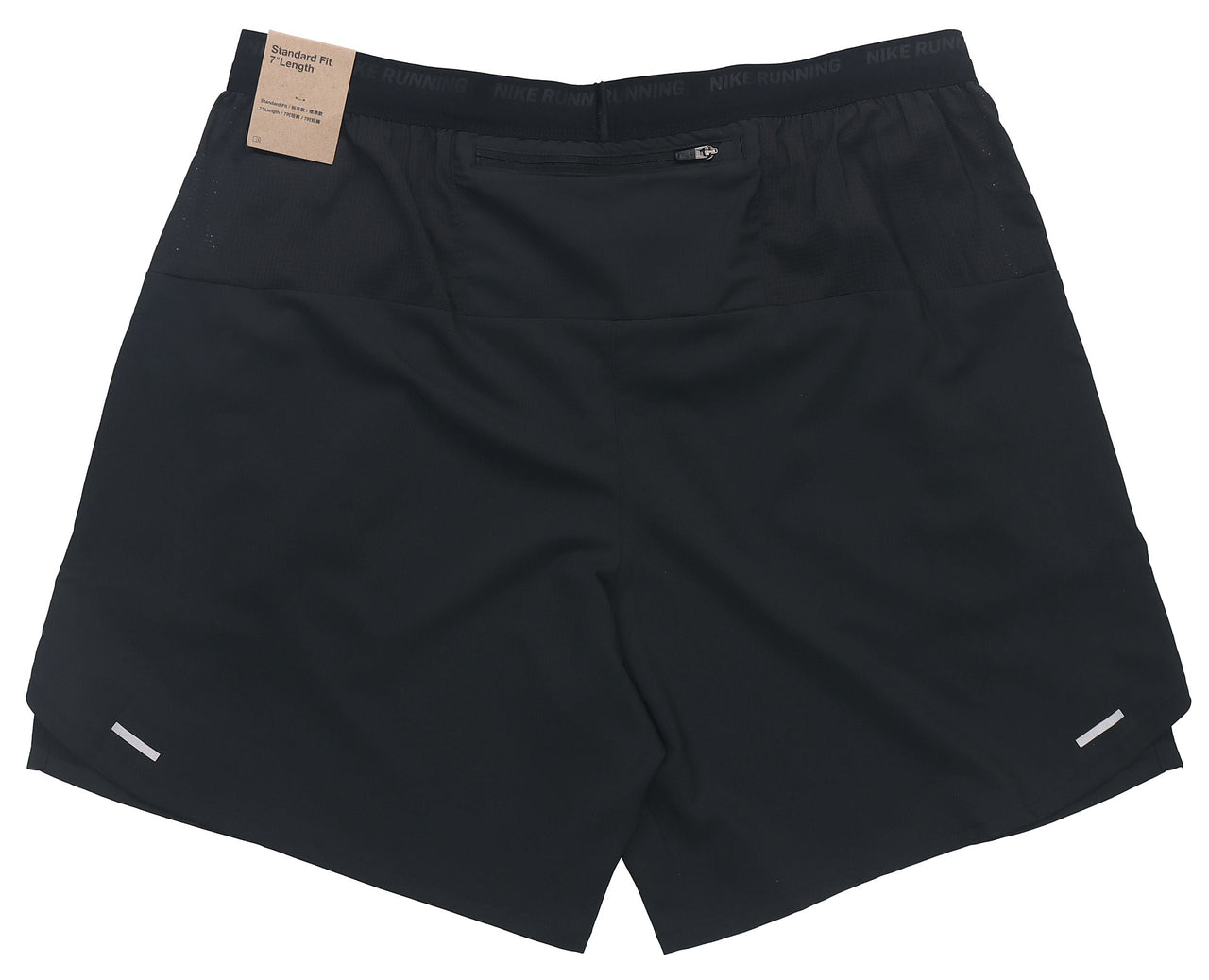 Nike Dri-FIT Solid Color Logo Printing Straight Quick Dry Breathable Sports Shorts Black DM4742-010