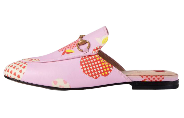 (WMNS) Gucci Princetown Slippers 'Pink Orange' 664201-22M10-5770