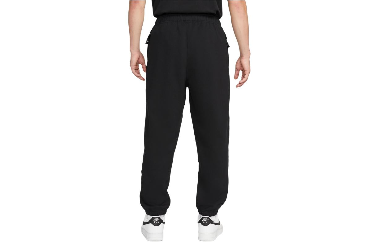 Nike Solo Swoosh French Terry Trousers 'Black' DX0816-010