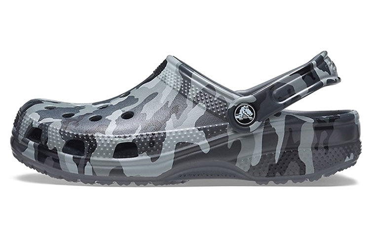 Crocs Beach Sandals Gray Camouflage Unisex 206454-0IE
