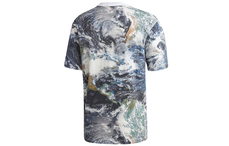 adidas originals Casual Printing Gym Round Neck Sports Short Sleeve Multi-Color GD9276