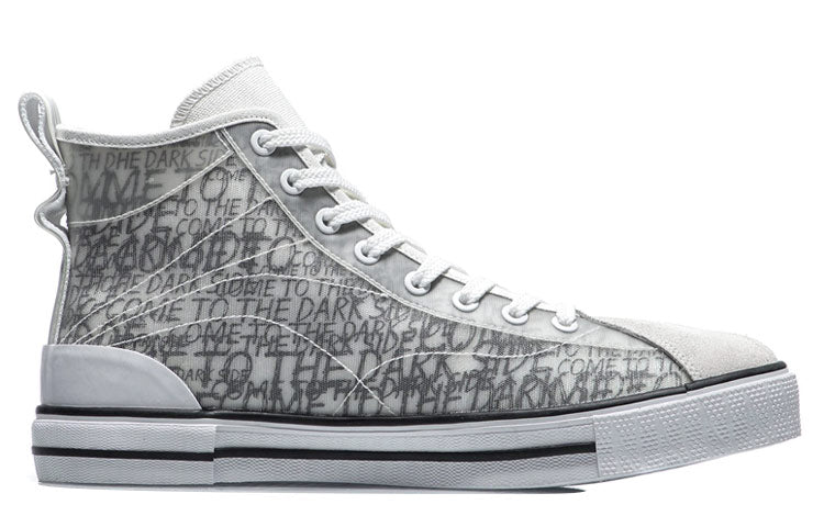 (WMNS) Li-Ning Classic Canvas Hi x Star Wars 'Grey White' AGCR182-1